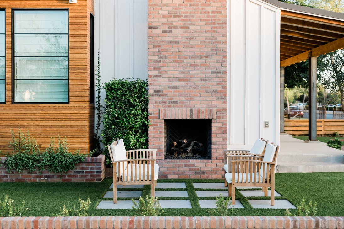 Chairs and Sofa by the Fireplace